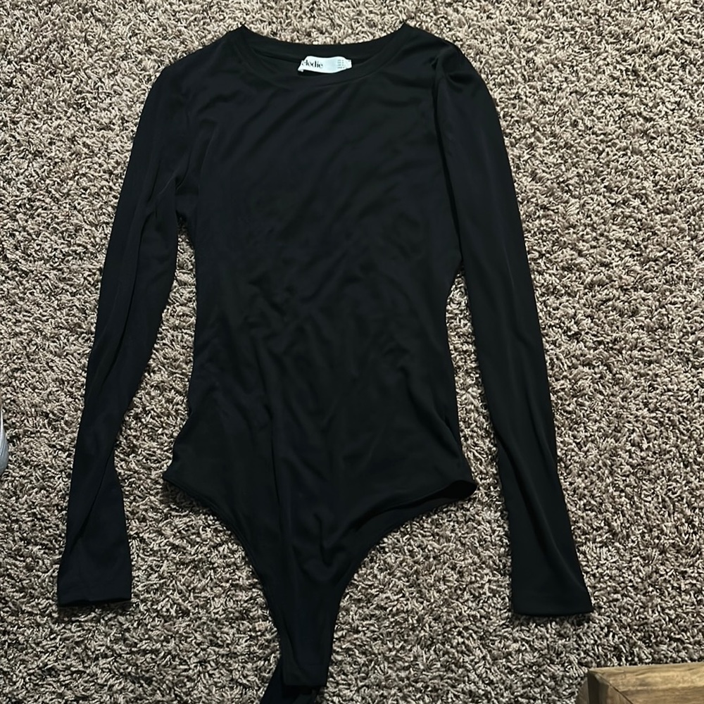 Long sleeve black bodysuit